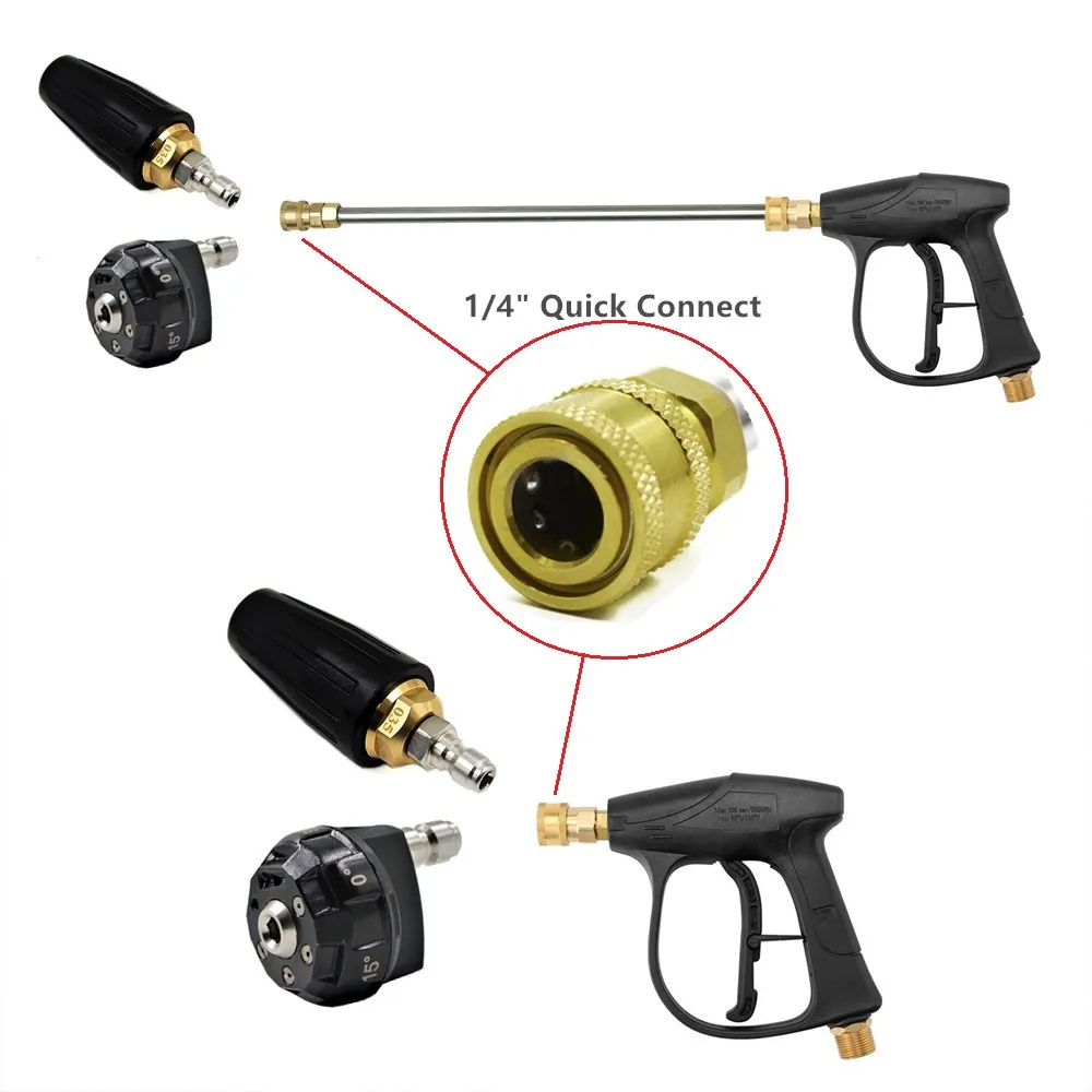 Насадки для мойки высокого давления 6 в 1 Регулируемый угол наклона распылитель