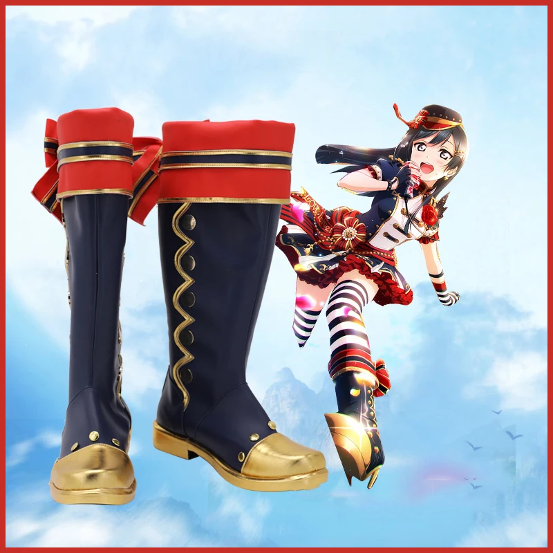 

Юки сетсуна «Love Live»! Nijigсаки, старшая школа, Idol клуб, косплей обувь, молния, высокий каблук, кожаные сапоги