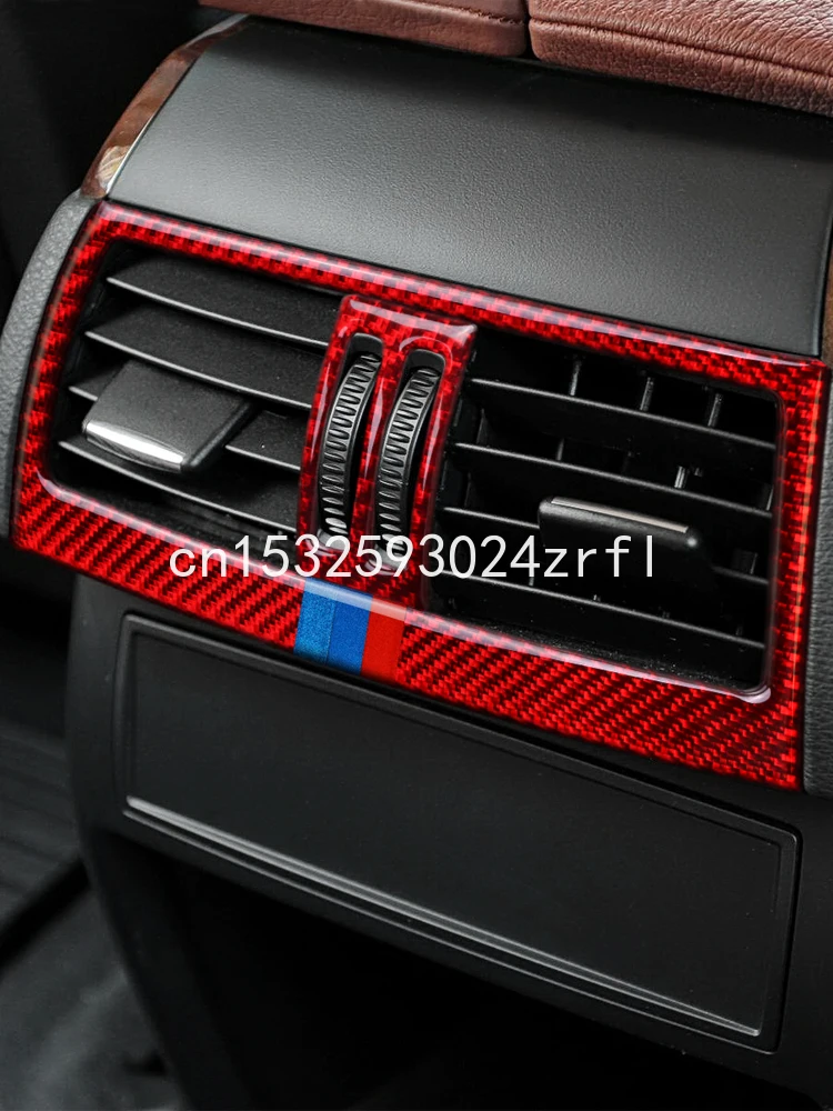 

For BMW X5 X6 E70 E71 carbon fiber interior modification refitting central control air outlet trim panel