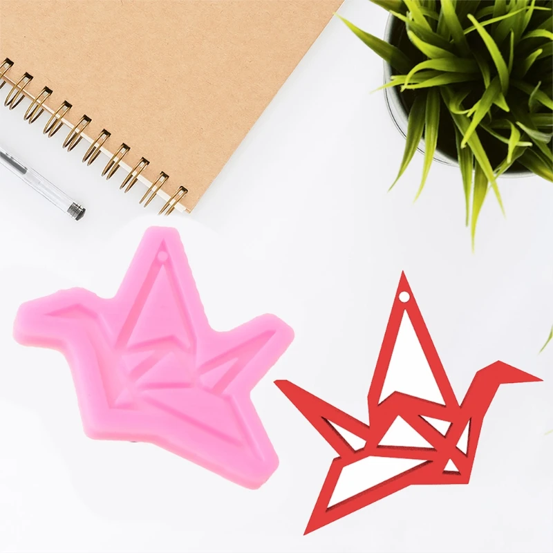 

Epoxy Resin Mold Paper Crane Silicone Mould DIY Crafts Polymer Jewelry Necklace Earring Keychain Making Tool