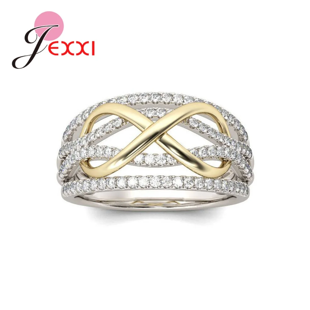 

Korean Fashion Pour Eight Pattern Simple Statement Ring 925 Sterling Silver Jewelry Accessory Luxury Temperament Female Jewelry
