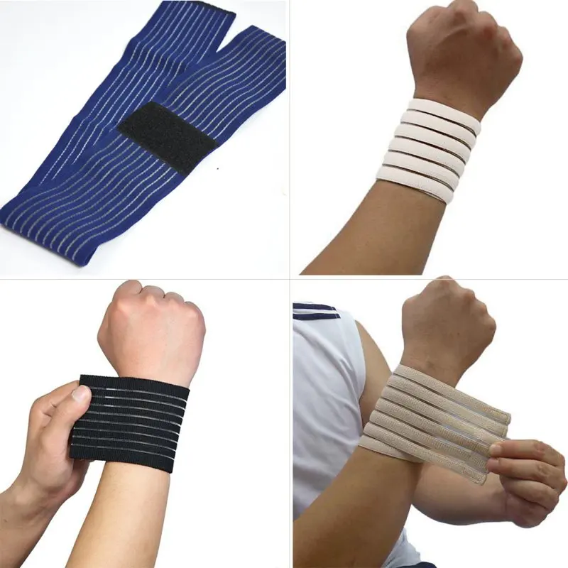 

3 Colors Outdoor 1 pc Sports Wrist Brace Wrap Support Gym Strap Elastic Wristband Bandage
