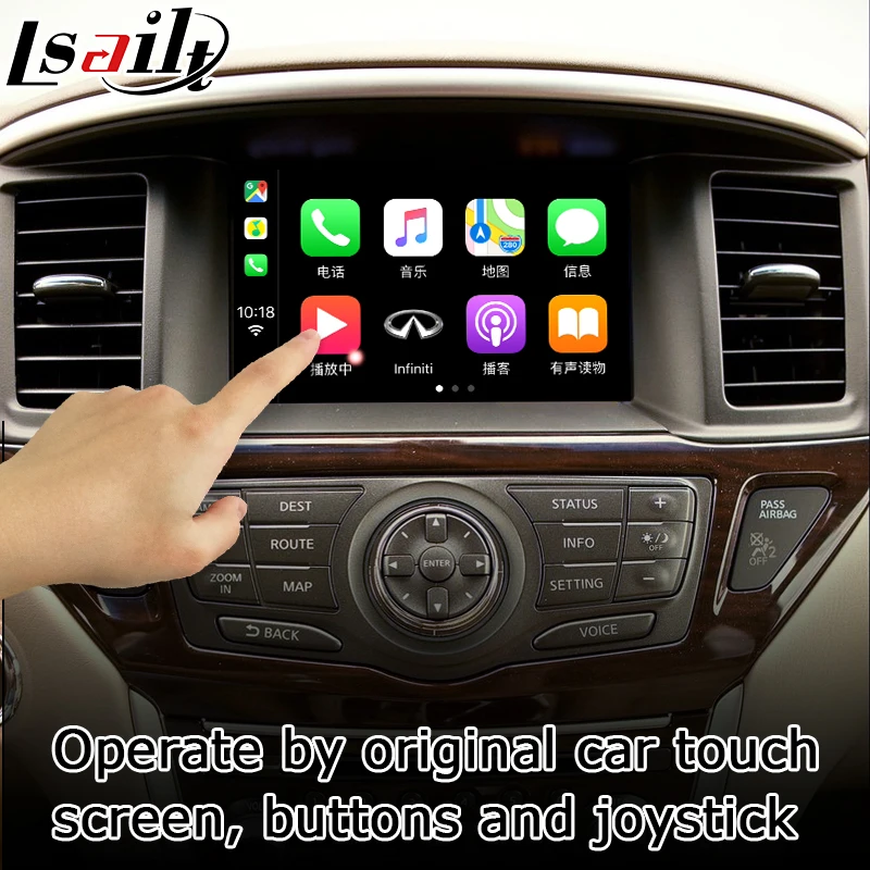 Интерфейсная коробка Carplay для Nissan Pathfinder R52 2012 2020 с муранским патрулем Elgrand 370z Android
