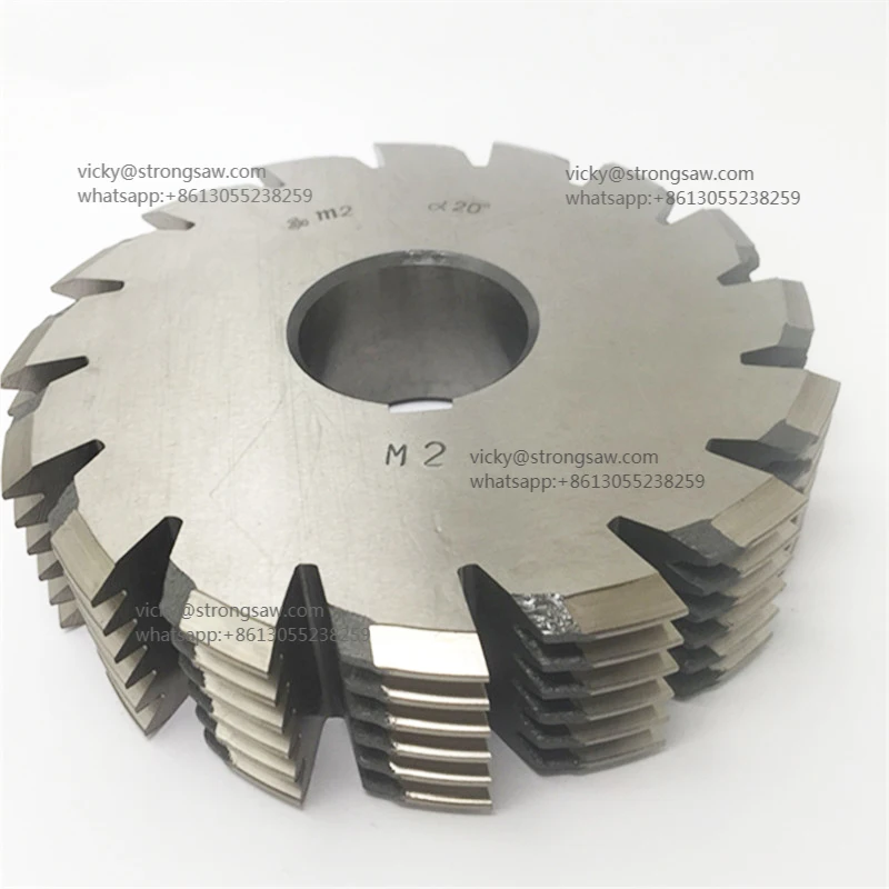 

HSS m2 Multivrow rack milling cutter disc type gear milling cutter M2 M2.5 M3 M4 M5 M6 M8 M12 Pa20 210mm,220mm