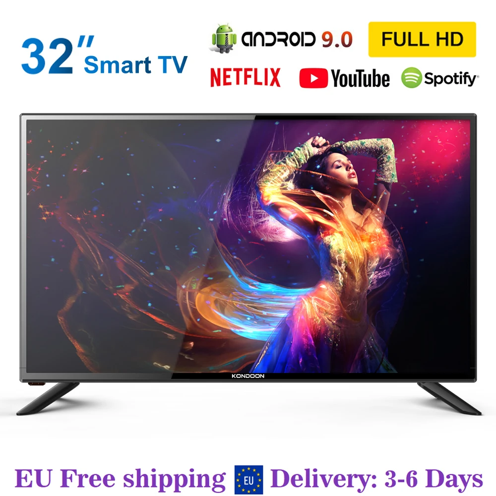 Светодиодный Смарт Android 9 0 ТВ 32 &quotWifi FHD класс A 31&quot 39 &quotинтеллигентая (ый)