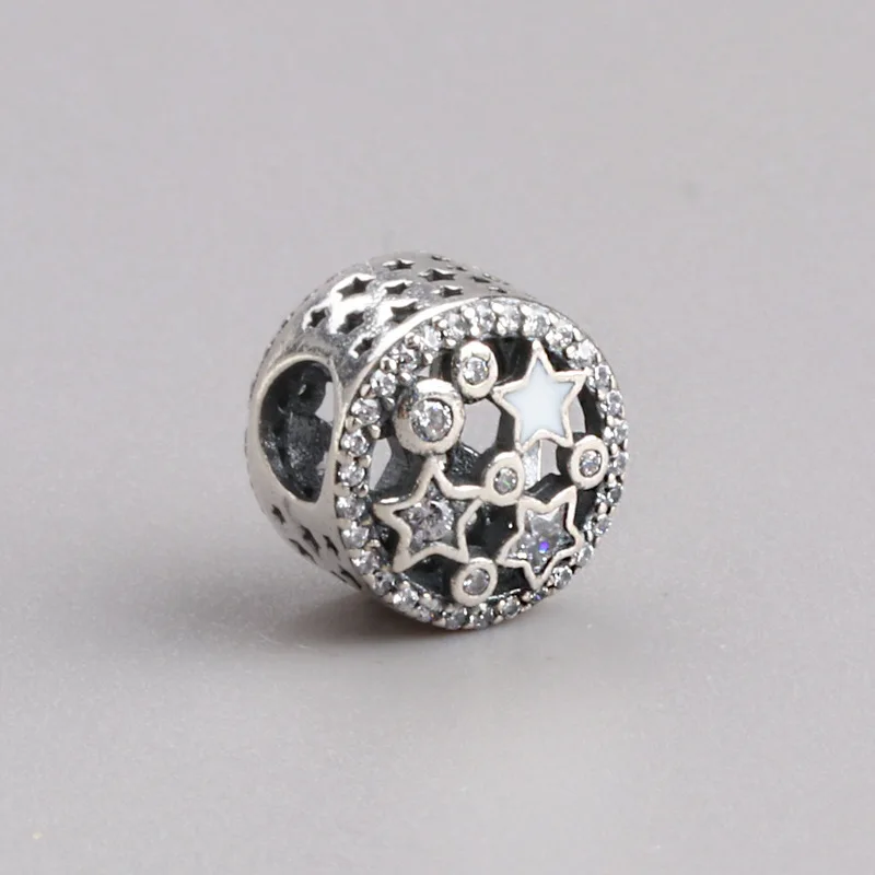 

Amaia Authentic 925 Sterling Silver Stars twinkle beaded Fit Original Charms Bracelet Necklace Pendant DIY Jewelry Making