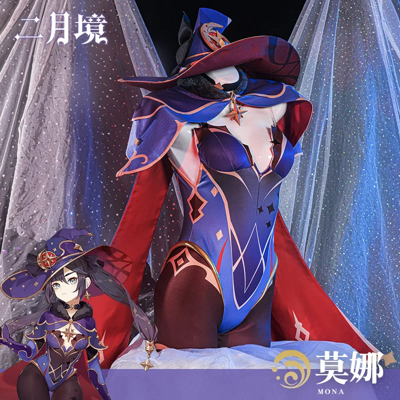 

Original God Cos Clothing Mona Magician Cosplay Costume Female Horoscope Loli Game Set Halloween Cosplay