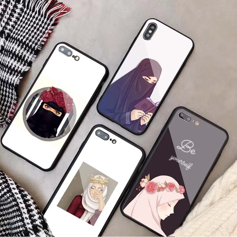 Чехол для телефона из закаленного стекла с изображением мусульманской Исламской