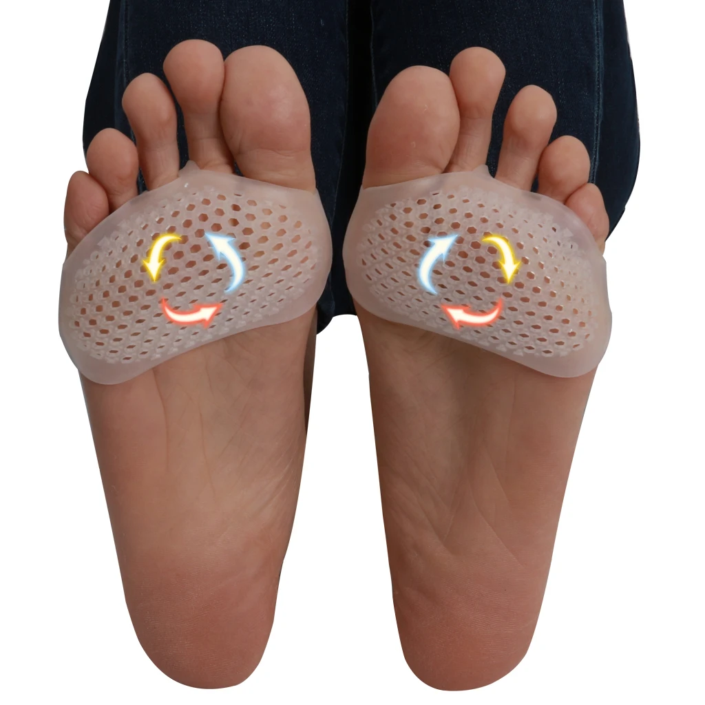 

Silicon Open-toed Toe Pads Forefoot Cushions High Heels Foot Protection