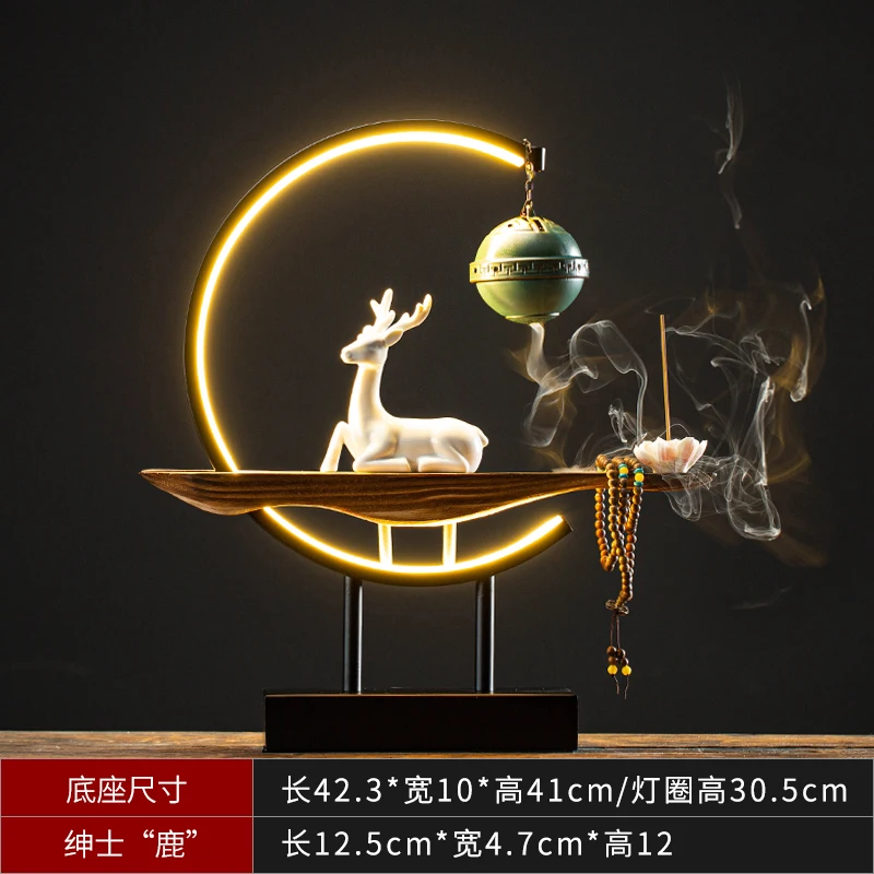 

Backflow Incense Burner Holder Aroma Lamp Essential Oil Aroma Burners Wax Melt Warmer Portavelas Aroma Burner Home Decor AB50IB