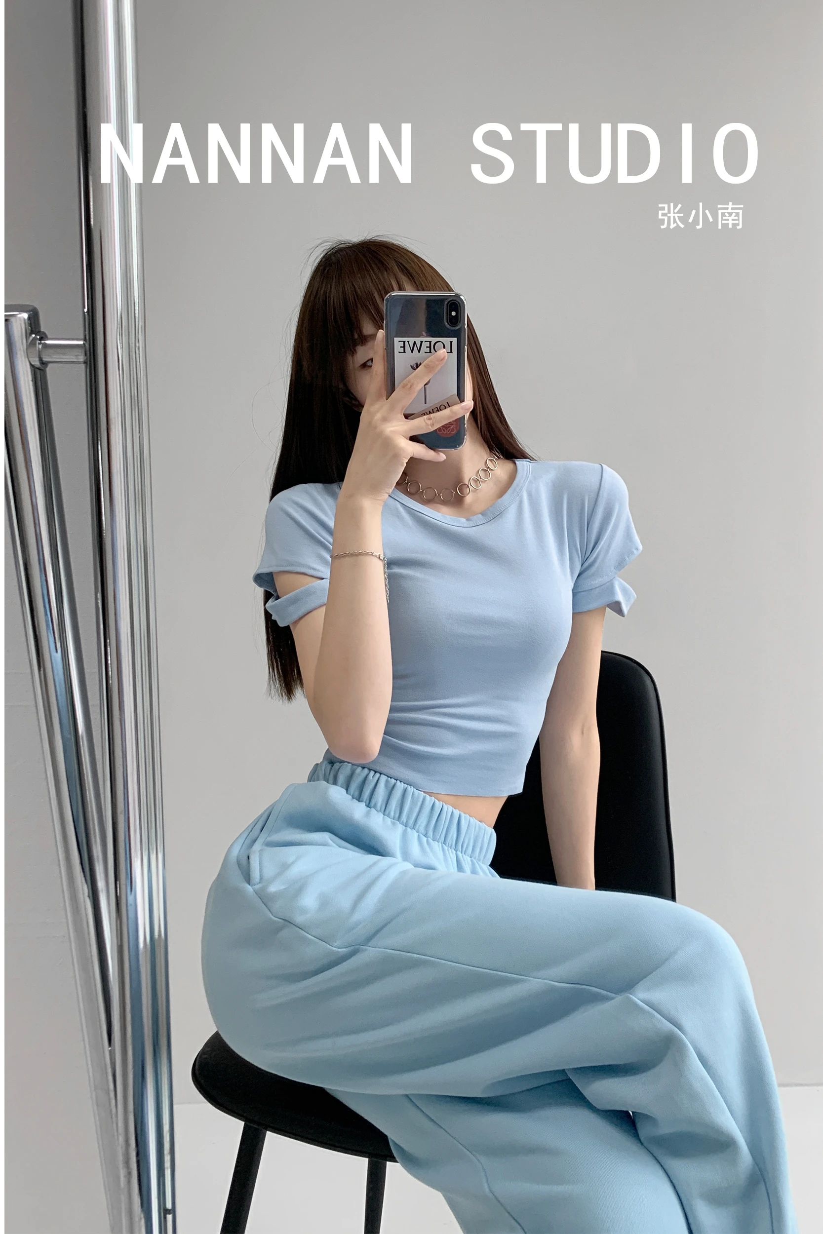

WOMENGAGA Summer Solid Short Sleeve Hollow Out Round Neck T-shirt For Women Korean Irregular Tees Women Tops Top 8EDC