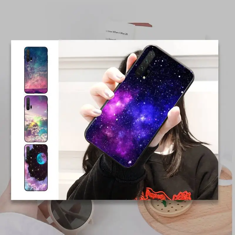 Звездное небо корпус под плетенную сумку чехол для телефона Huawei Honor8/9/10/20 Вт 30