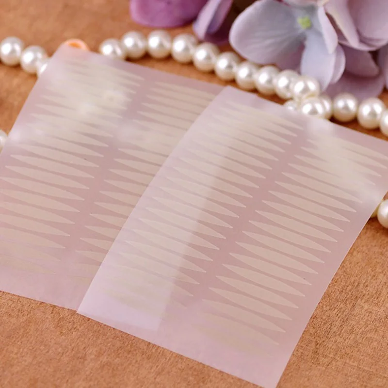 200 Pairs Olive-shaped Eyelid Paste-shaped Invisible Double Fold Shadow Tape Sticker Beauty Tool 2.5*0.3cm | Красота и здоровье