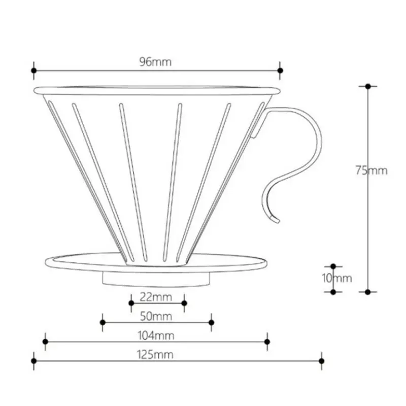 

1pc Embossed Reusable Coffee Filter Holder Pour Over Stainless Steel Hand Brew Coffees Dripper Mesh Coffee Tea Filter Cup