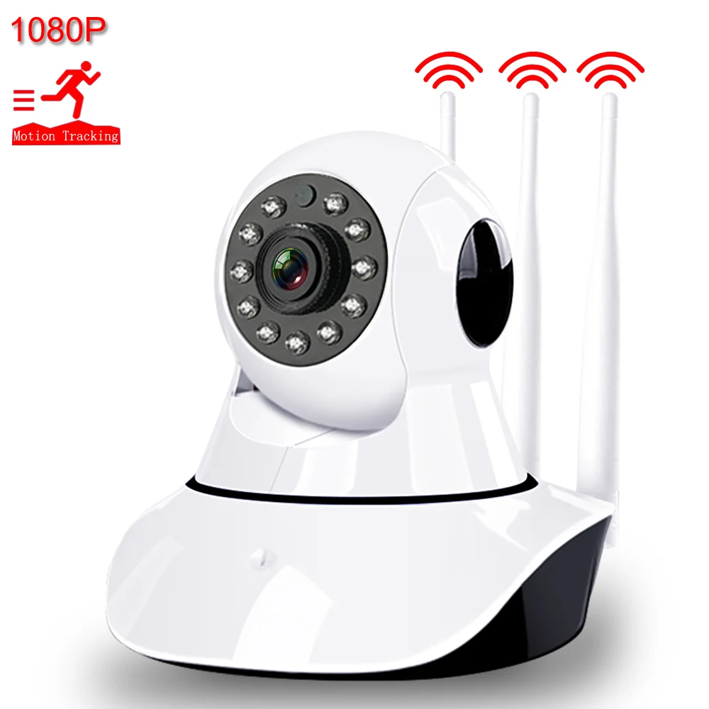 Ip-камера WiFi 1080P беспроводная камера безопасности с усилением сигнала автоматическое отслеживание ночного видения смарт-камера системы видеонаблюдения радионяня