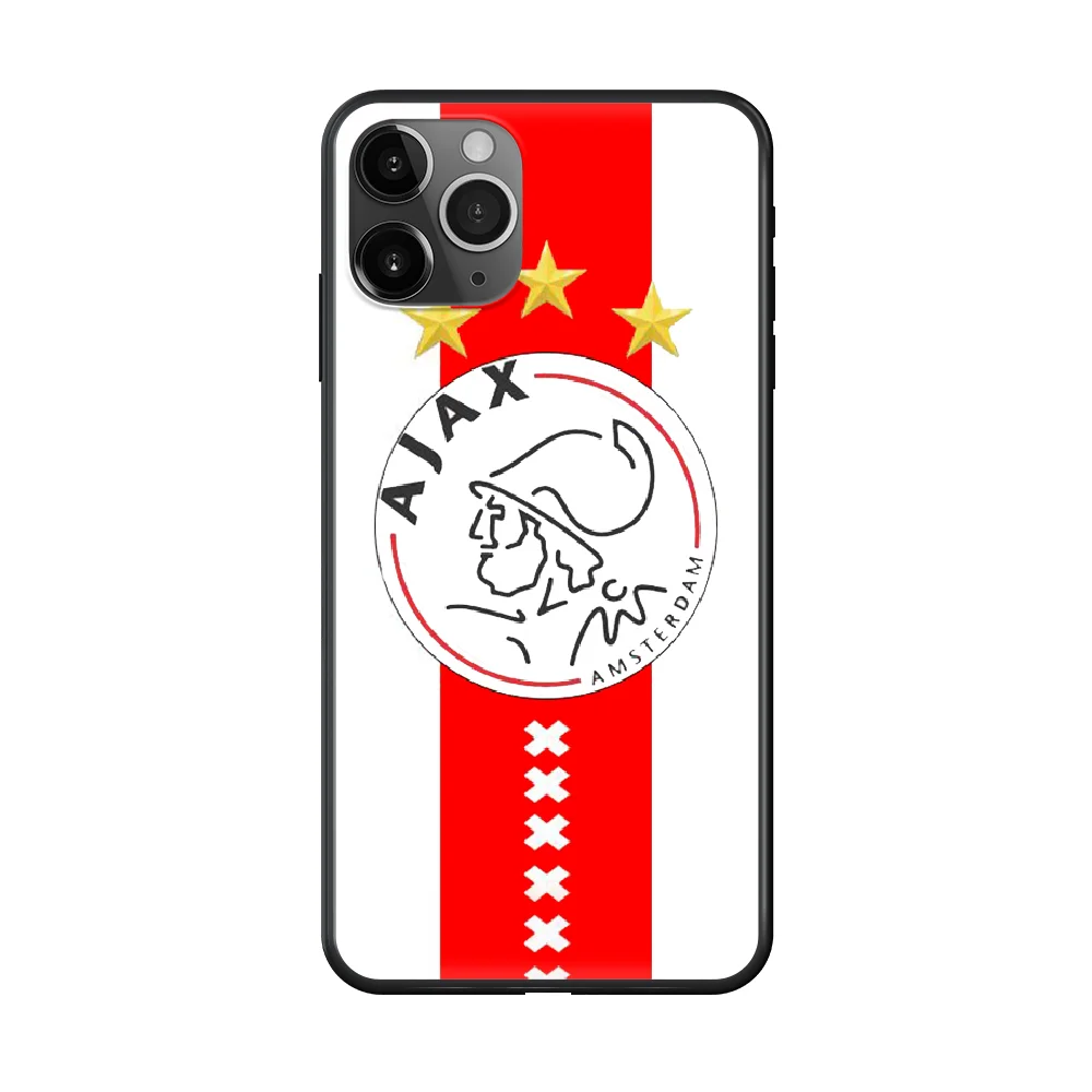 

Ajax Team Phone Case cover For iphone 4 4S 5 5C 5S 6 6S PLUS 7 8 X XR XS 11 PRO SE 2020 MAX black hoesjes pretty Etui trend