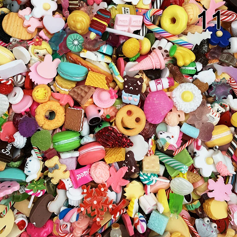 

10pcs Cute Mini Candy Donut Bread Doll Food Scale Dollhouse Miniature Kawaii Accessories Home Craft Decor Cake Kids Kitchen Toys