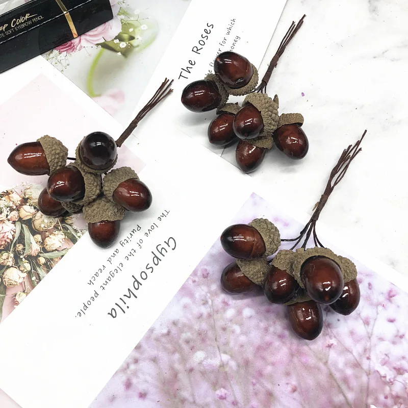 HINDJEF 6 шт. искусственная пена сосновая конусная цветочный букет на Рождество