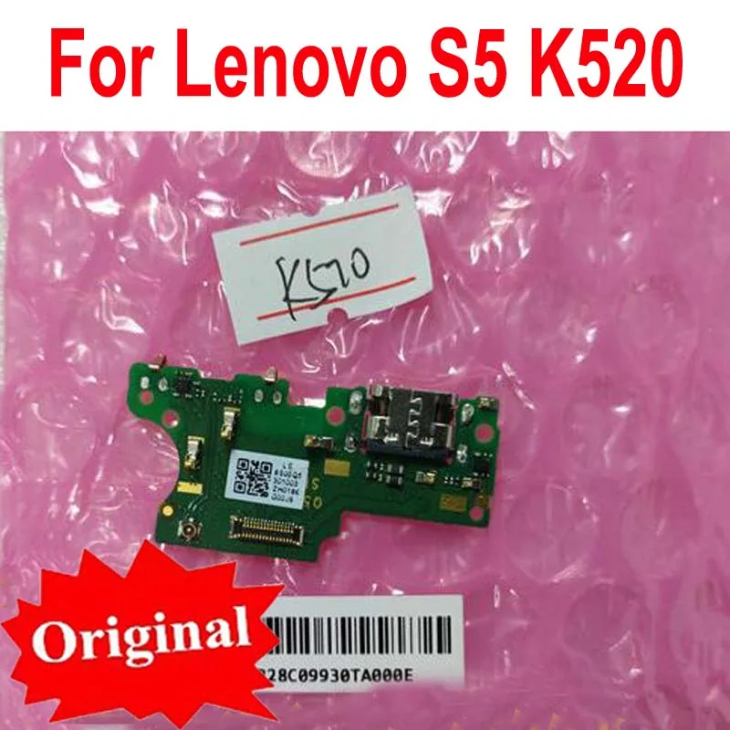 

Оригинальный Лучший для Lenovo S5 K5 K520t K520 USB зарядный порт, док-станция, разъем печатной платы, гибкий кабель, детали для телефона