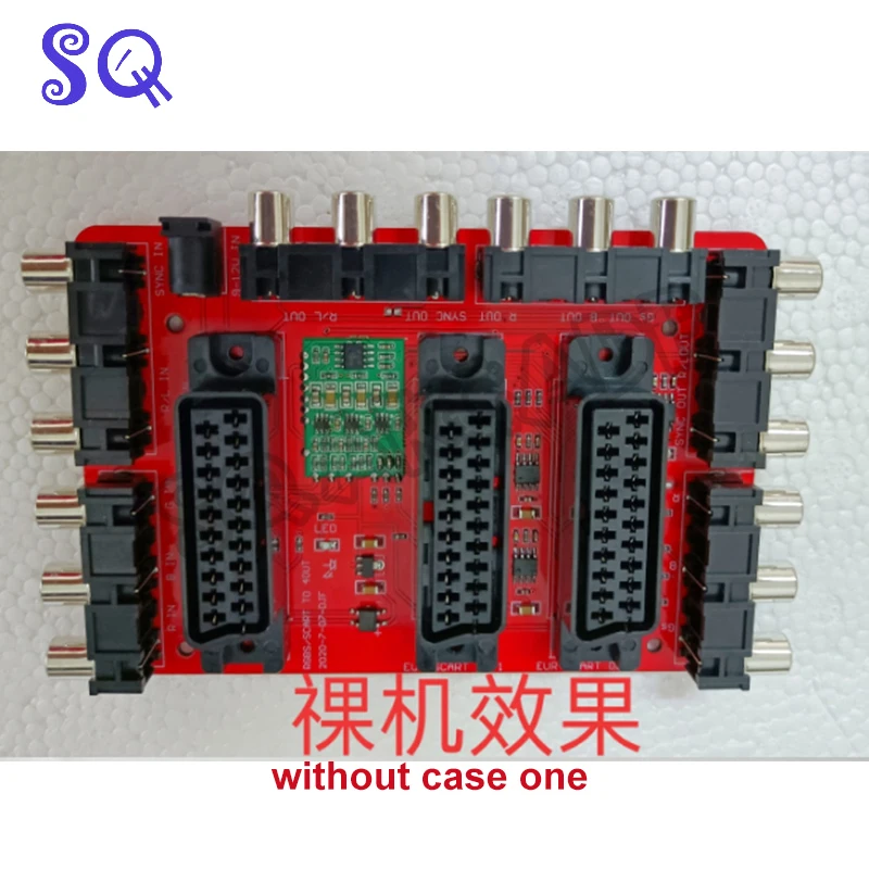 Акриловый чехол Mini SCART дистрибьютор преобразователь видео RGBS/SCART 1 в 2RGBs/SCART 4 Out Auto
