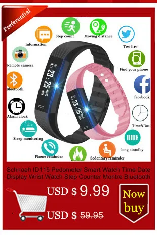 Schnoah Смарт-часы для мужчин и женщин спортивные часы Montre Homme Reloj Inteligente Mujer Facebook уведомления о сообщениях фитнес-часы