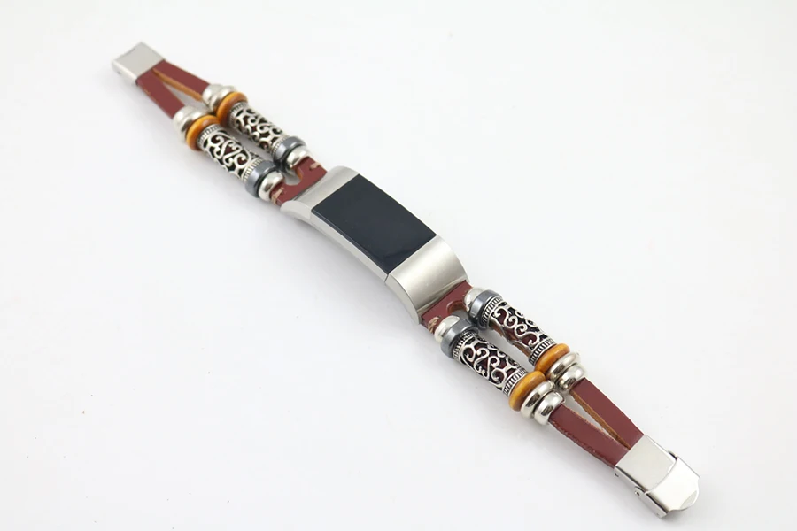 Высококачественный кожаный ремешок для часов браслета Fitbit Charge 2 спортивный