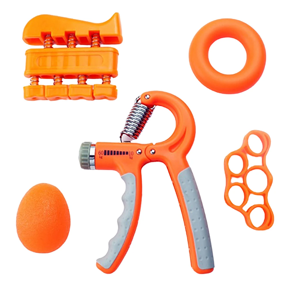 

6PC R-Shape Countable Exercise Gripper Hand Grip Spring Finger Pinch Carpal Expander Muscle Recovery Hand Gripper Trainer