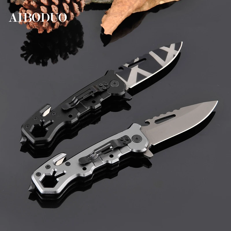 Складной карманный нож многофункциональный портативный для фруктов на открытом