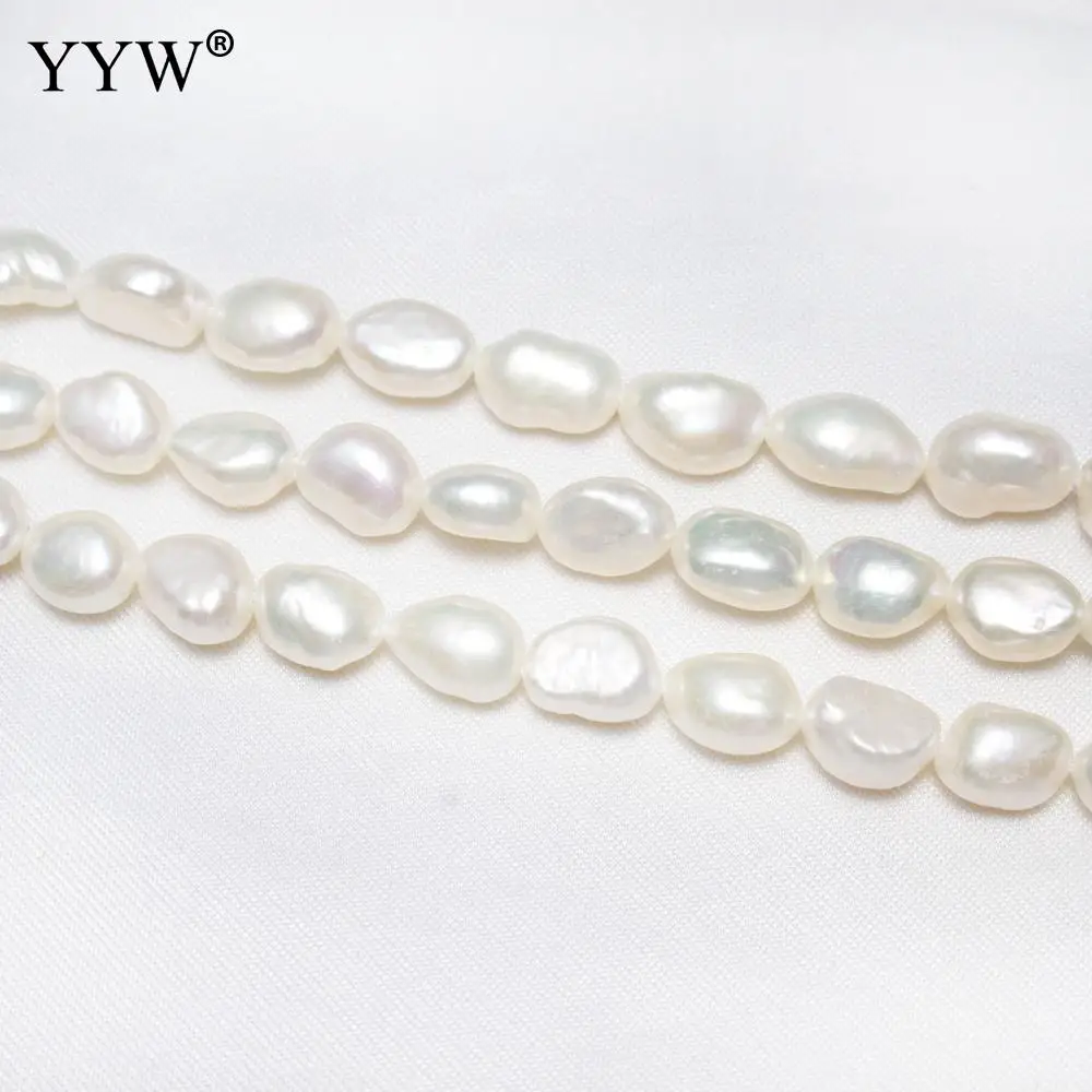 Бусины из пресноводного жемчуга в стиле барокко 15 5 дюйма 8-9 мм AA 100% натуральный