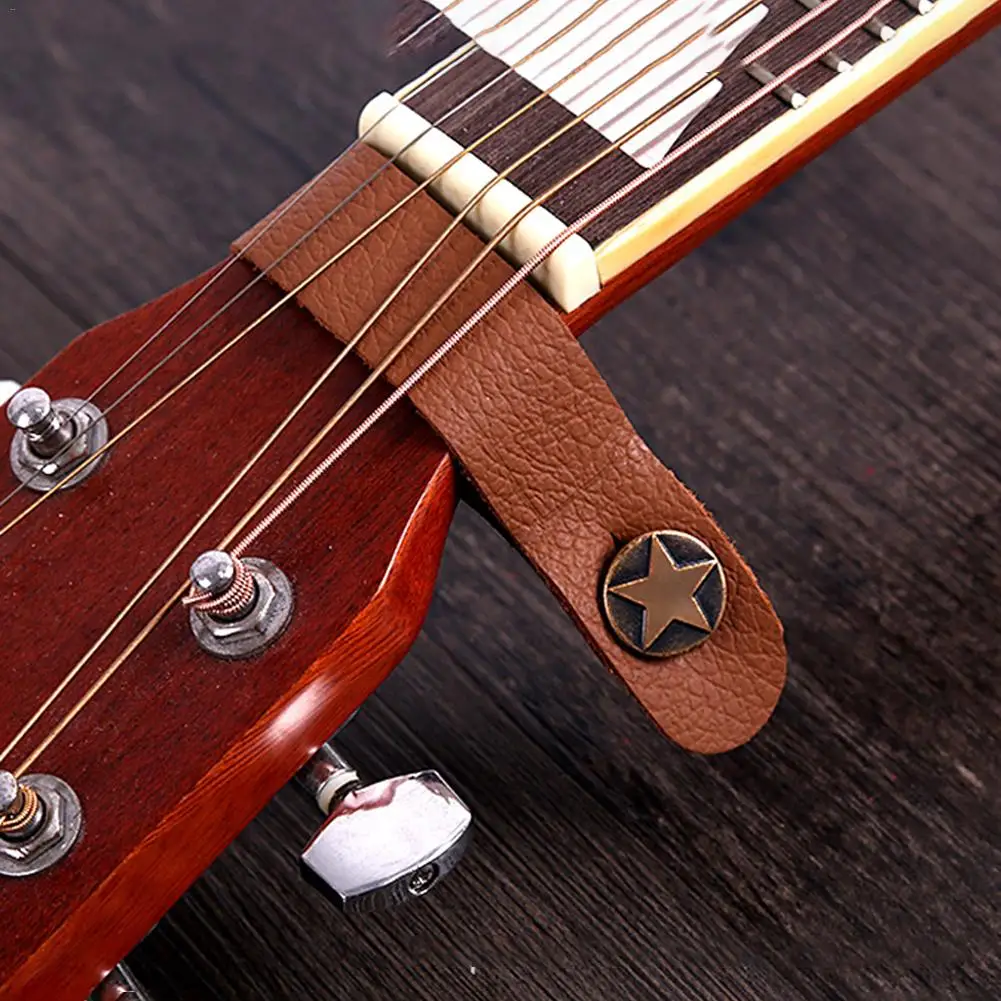 Гитара для игры в стиле фолк шейный ремень гитары головы кожи средства ухода за