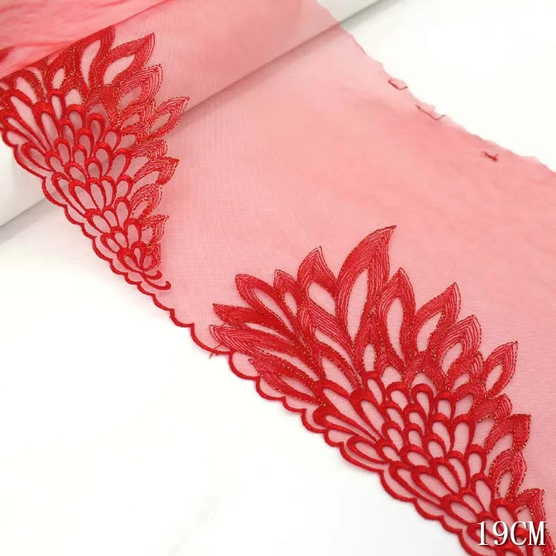 30 ярдов сетчатая нить полиэстер ткань перо кружевная бейка Вышивка Шитье