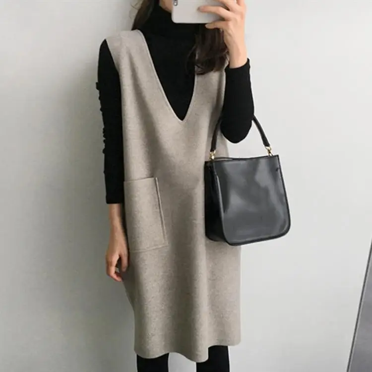 M-4Xl размера плюс осенние элегантные женские комплекты с карманами однотонные