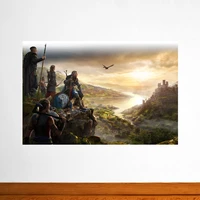 assassins creed valhalla hd ps4 game poster 4k canvas painting wall scroll canvas wall stickers poster home decoration painting