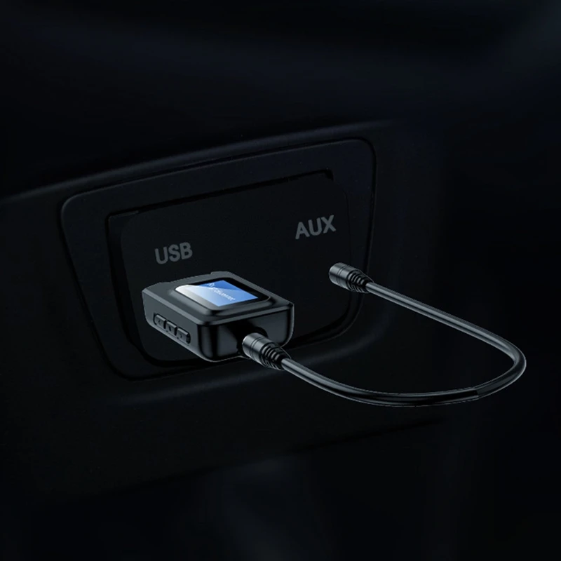 Bluetooth 5 0 o приемник передатчик ЖК дисплей 3 мм AUX разъем стерео USB ключ беспроводной