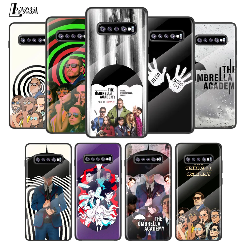 

Umbrella Academy For Samsung Galaxy S21 Ultra Plus 5G M51 M31 M21 Tempered Glass Cover Shell Luxury Phone Case