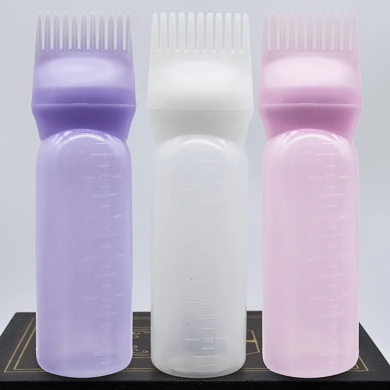 

Hot 120ML Professional Hair Colouring Comb Hair Coloring Styling Tool Empty Hair Dye Bottle With Applicator Brush