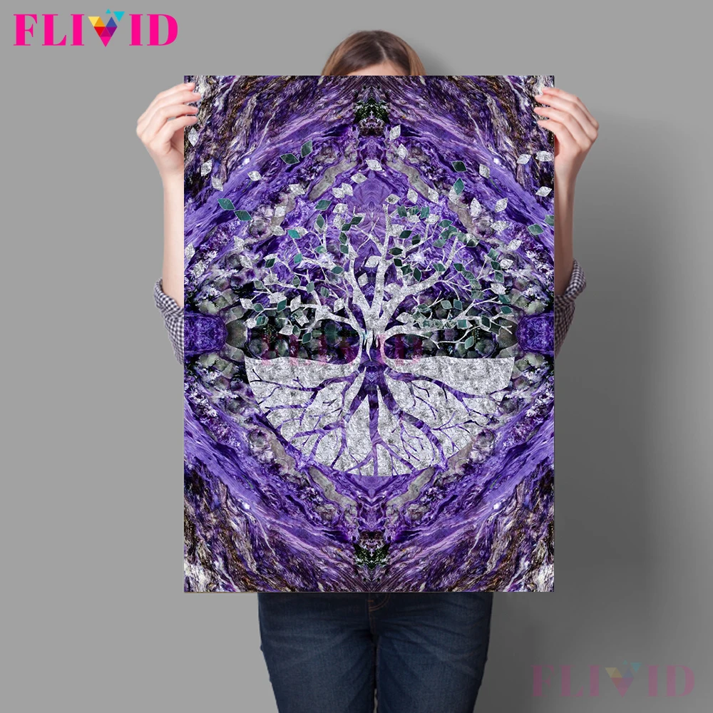 Постеры и фотообои с изображением дерева жизни югдрасил Картина на холсте Декор