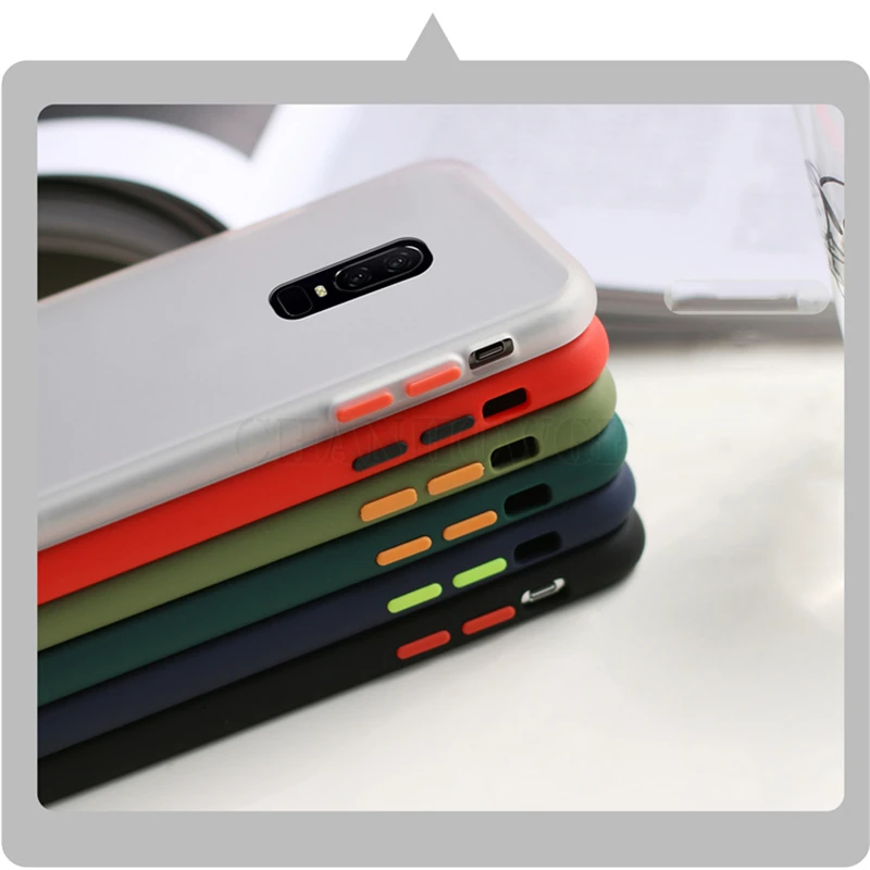 Противоударный силиконовый чехол для Oneplus 7 7T Pro цветная рамка oneplus 6 6T One plus 1 +