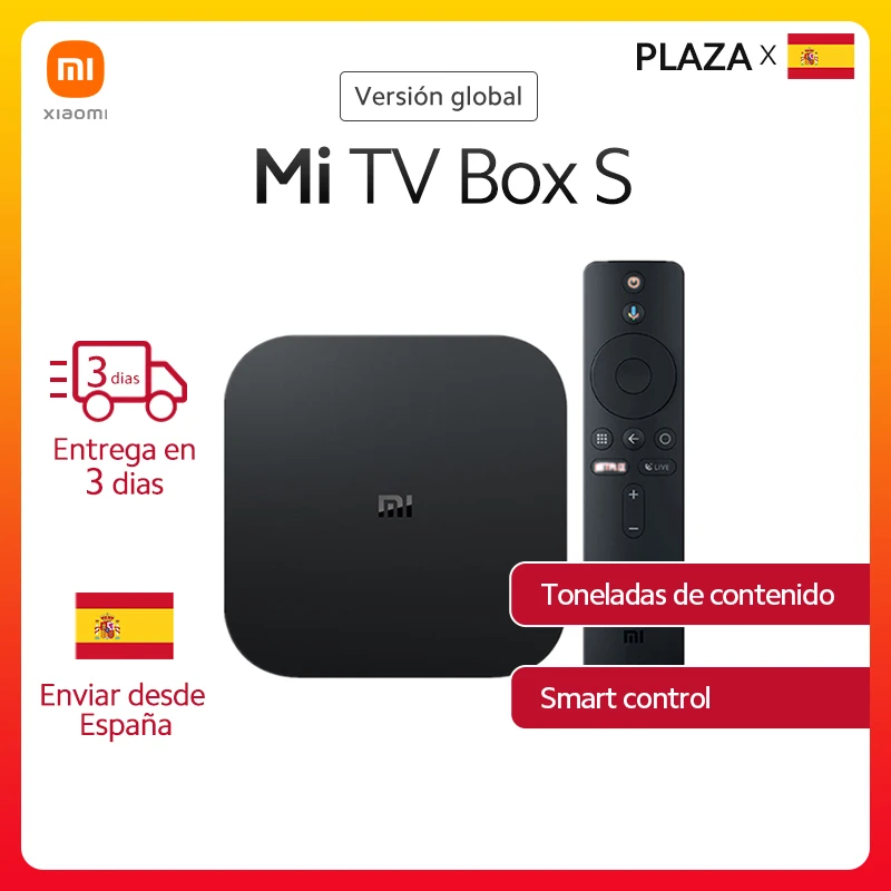 Глобальная версия Xiaomi Mi Box S Смарт ТВ приставка Android 8 1 4K HDR Quad Core 2G 8G Wi Fi