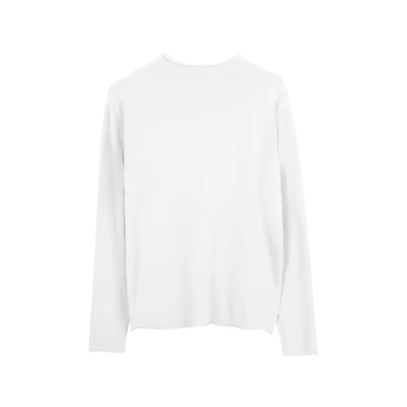

Women Modal T Shirt High Elastic Seamless t shirt Turtleneck long sleeve shirt women Thin Soft t shirt women tops White