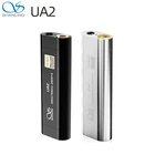 Shanling UA2 Hifi аудио портативный USB DAC Кабель AMP усилитель Тип C до 2,53,5 мм выход совместим с iOS Android PCM768 DSD512