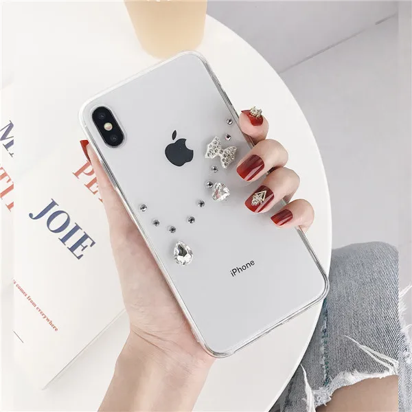 KJOEW мягкий чехол для iPhone XR X 8 7 6s Plus, блестящий прозрачный ТПУ для iPhone XS MAX, чехол для телефона, чехол для телефона - Цвет: T5