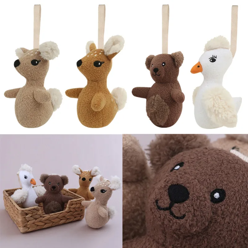 

1pc Baby Pacifier Clip Chain Pendant Soft Plush Cartoon Animal Doll Soother Holder Newborn Dummy Holder Nipple Leash Strap