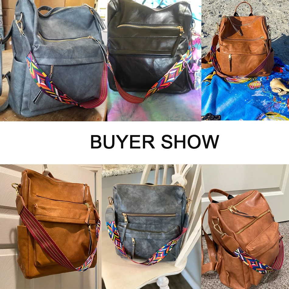

Backpack Purse for Women High Quality Handbags Soft PU Leather Ladies Satchel Bags Rucksack Convertible Travel Shoulder Bag Sac