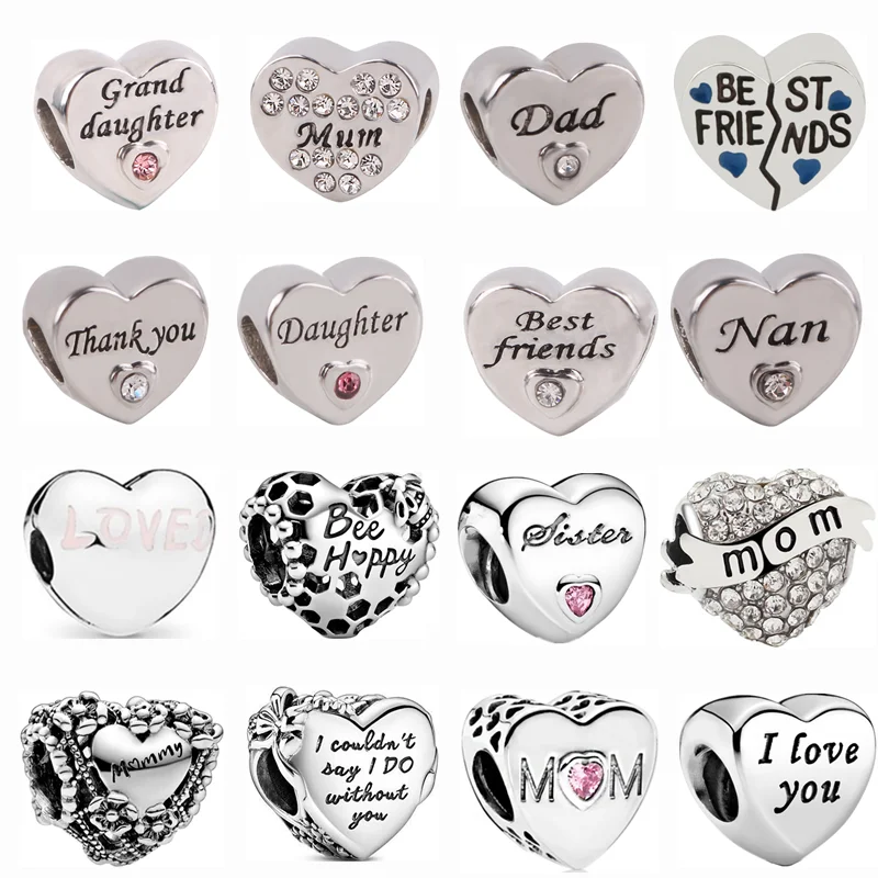 2021 Новые футболки для мамы &quotлучшие друзья&quot любящее сердце бусины семейные