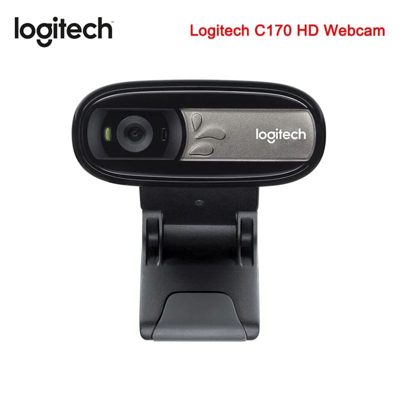 Logitech C170 HD веб камера с микрофоном Comeputer CMOS Камера Plug and Play USB для игр в прямом эфире
