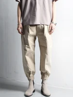 mens harun pants spring and autumn new fashion trend bagging personality loose large size casual pants nine minutes