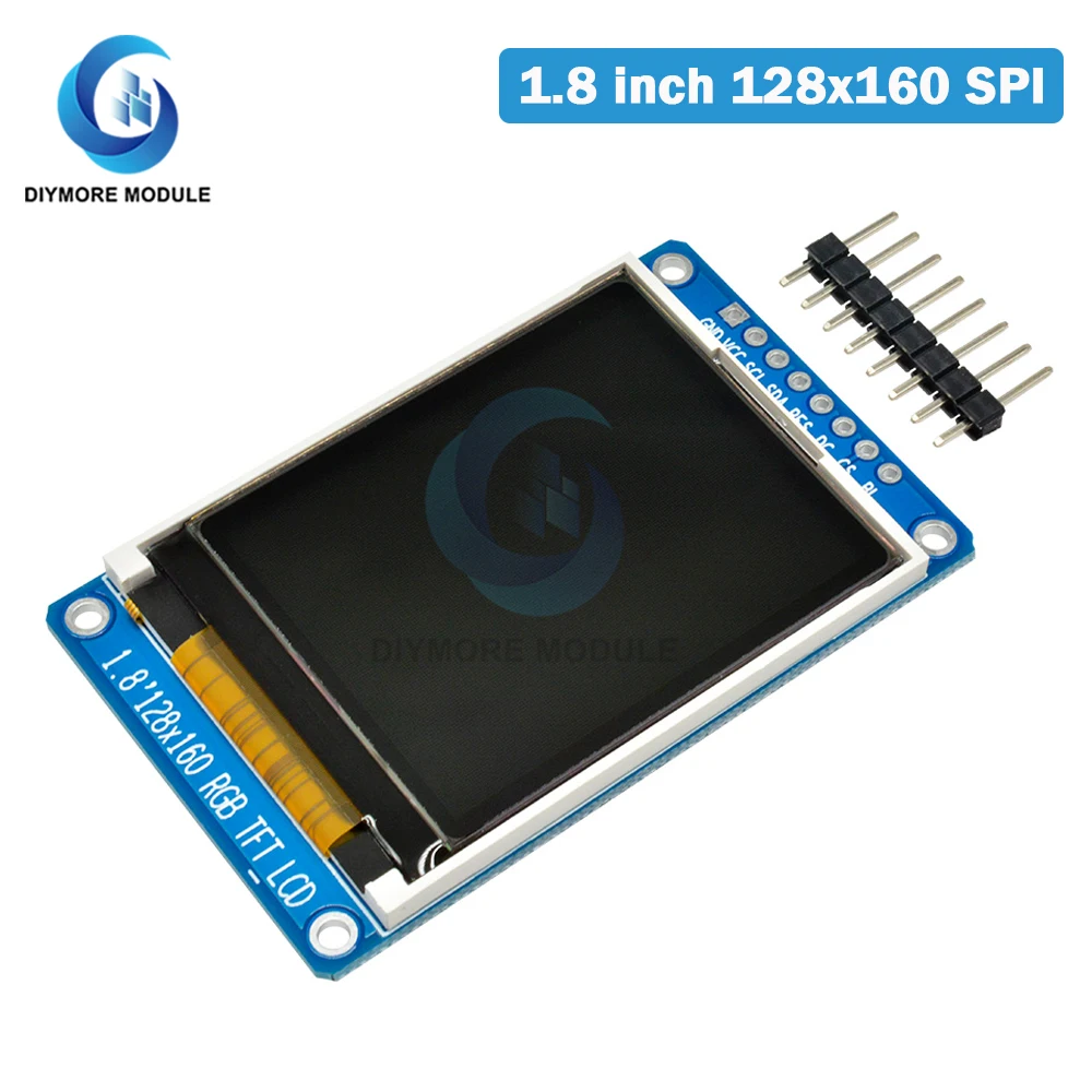 Полноцветный ЖК-дисплей 1 8 дюйма 8x128 SPI TFT модуль 160*128 ST7735S 160 в сменный блок питания