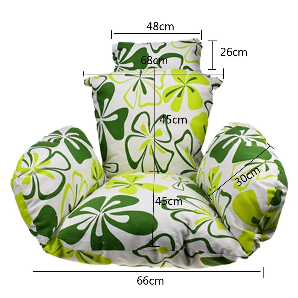 Качели висячие корзины подушки сиденья утолщаются висит стул Pad для дома