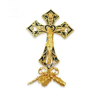 catholic relics alloy cross bitter family table decoration icon jesus christian family prayer gift
